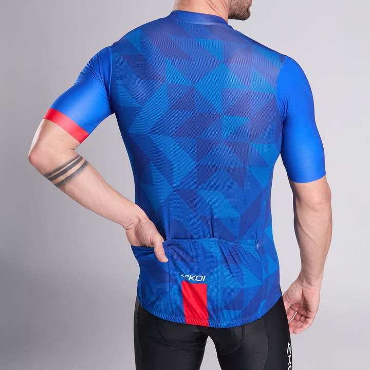 MAILLOT EKOI POLYGONE BLEU