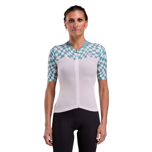 Maglia donna EKOI Perf CHECKS Beige