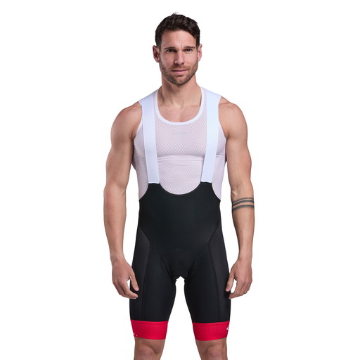 EKOI Perf GEL MEMORY Red Bib Shorts