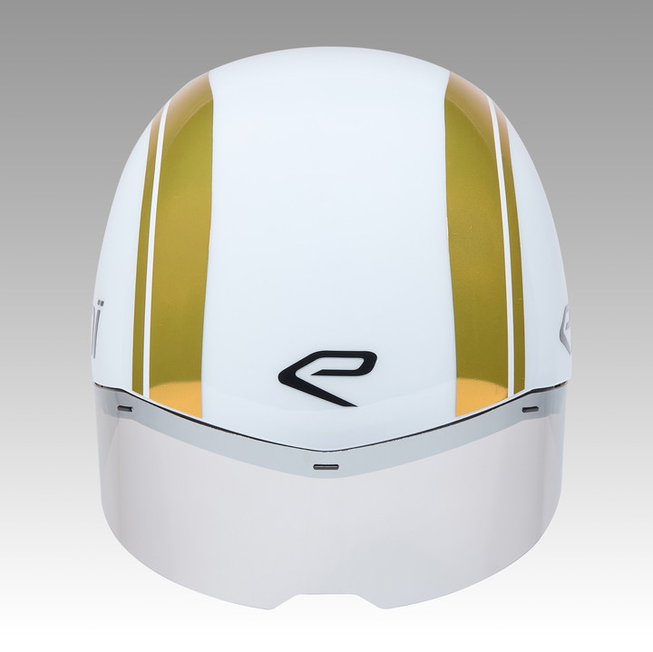 Kask EKOI Racing PURE AERO Mirror Kat. 2 Biały Holo Złoty