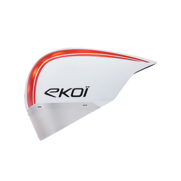 Hjelm Racing PURE AERO spejl cat. 2 hvid/Holo rød
