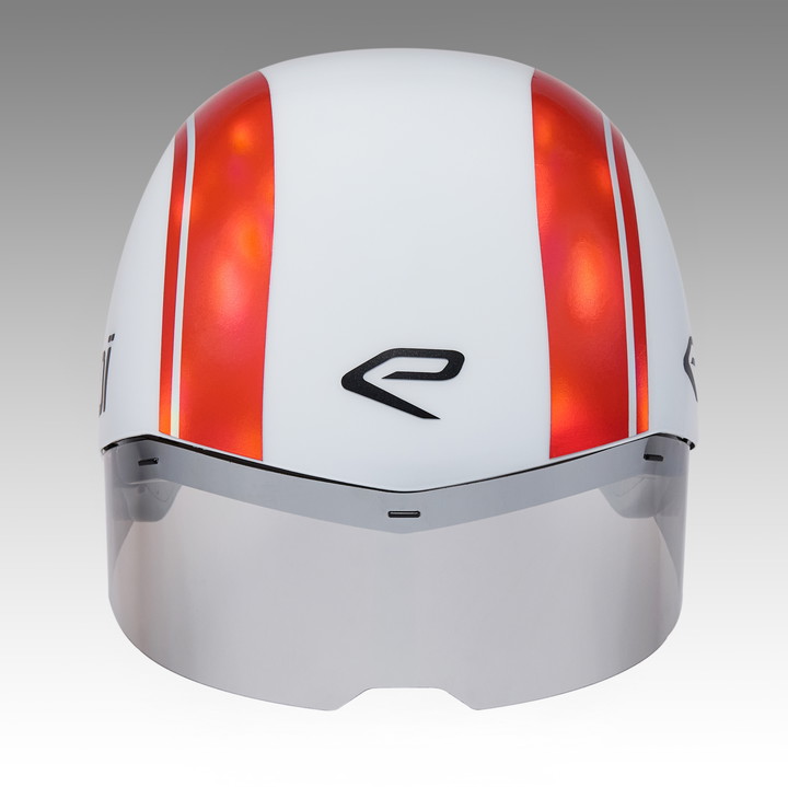 Hjelm Racing PURE AERO spejl cat. 2 hvid/Holo rød