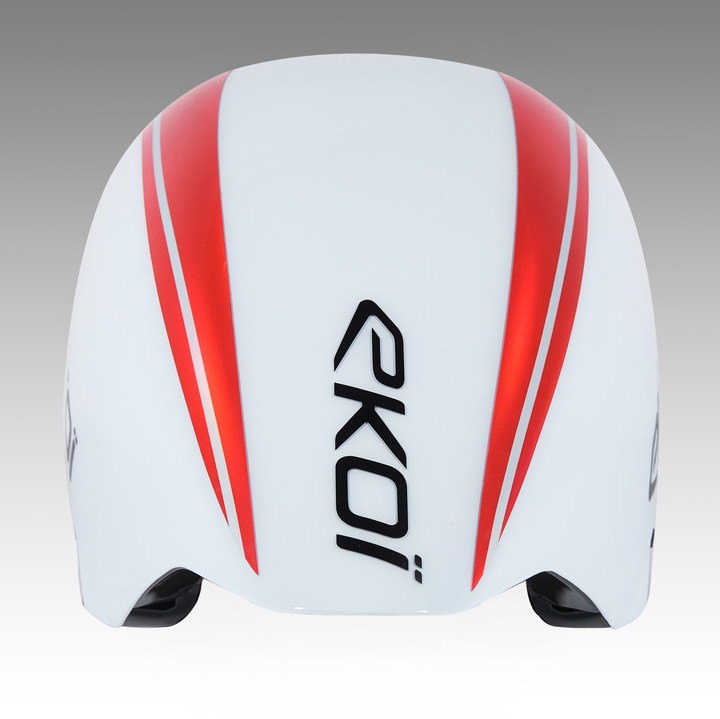Hjelm Racing PURE AERO spejl cat. 2 hvid/Holo rød