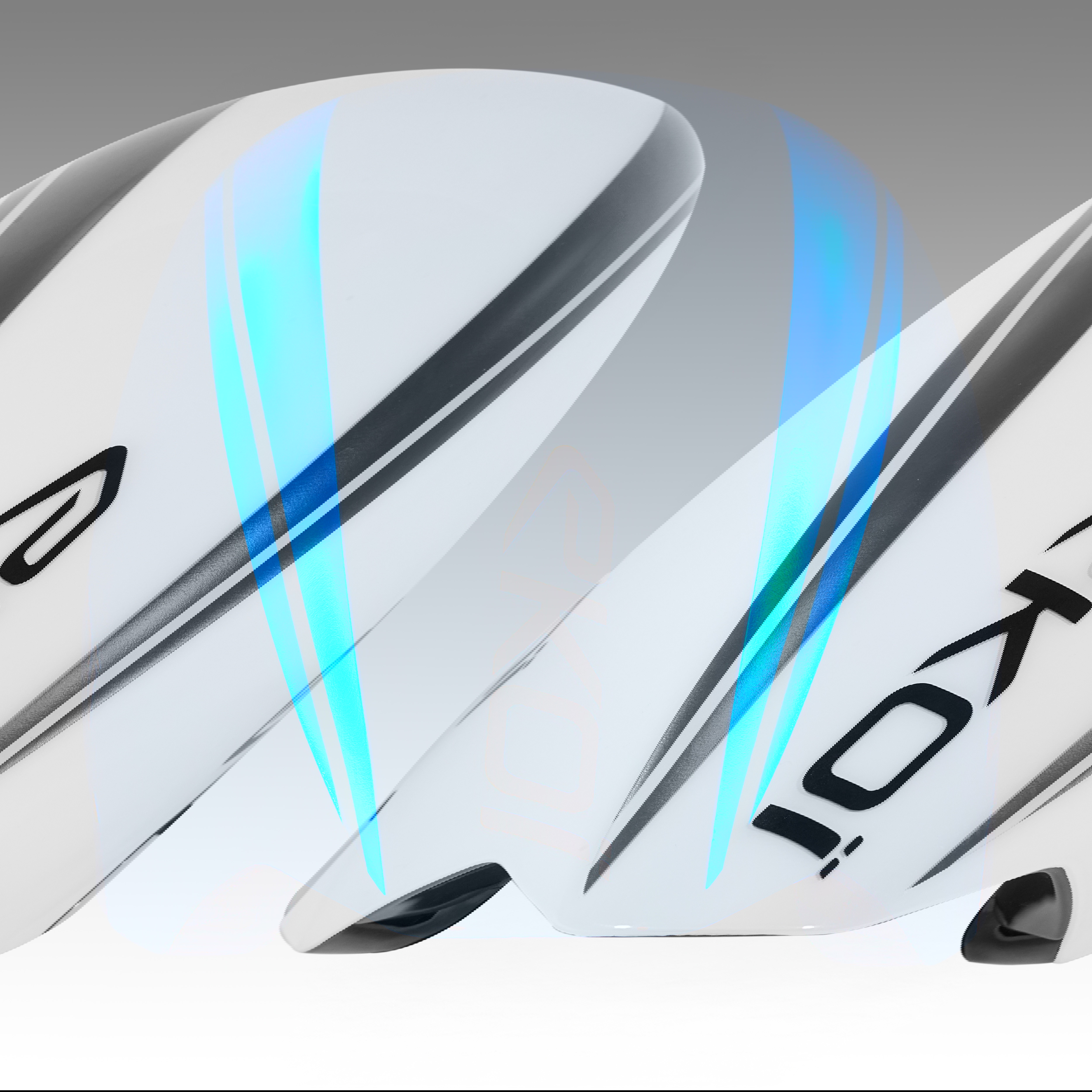 Helmet EKOI Racing PURE AERO Mirror Cat2 White Holo Blue - EKOI