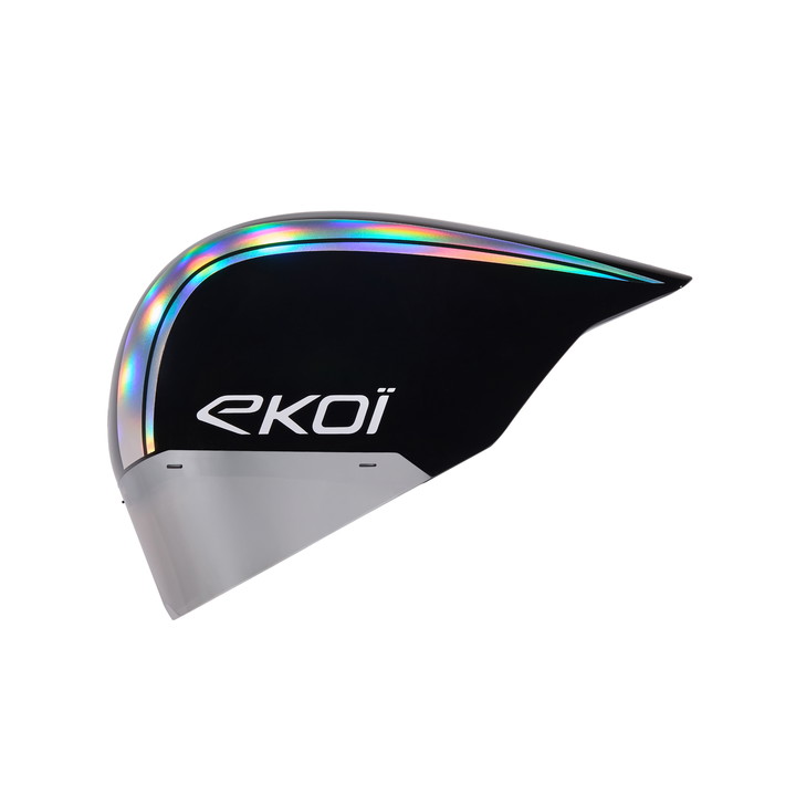 Hjelm Racing PURE AERO spejl cat. 2 Sort/Holo Sølv
