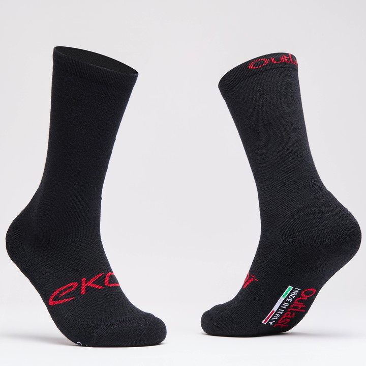 Winter Socken EKOI Racing OUTLAST 20cm Schwarz