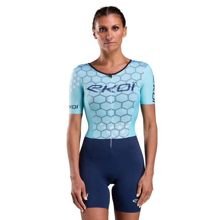 DAMEN-TRIATHLONANZUG EKOI RACING GRAPHENE AZUR