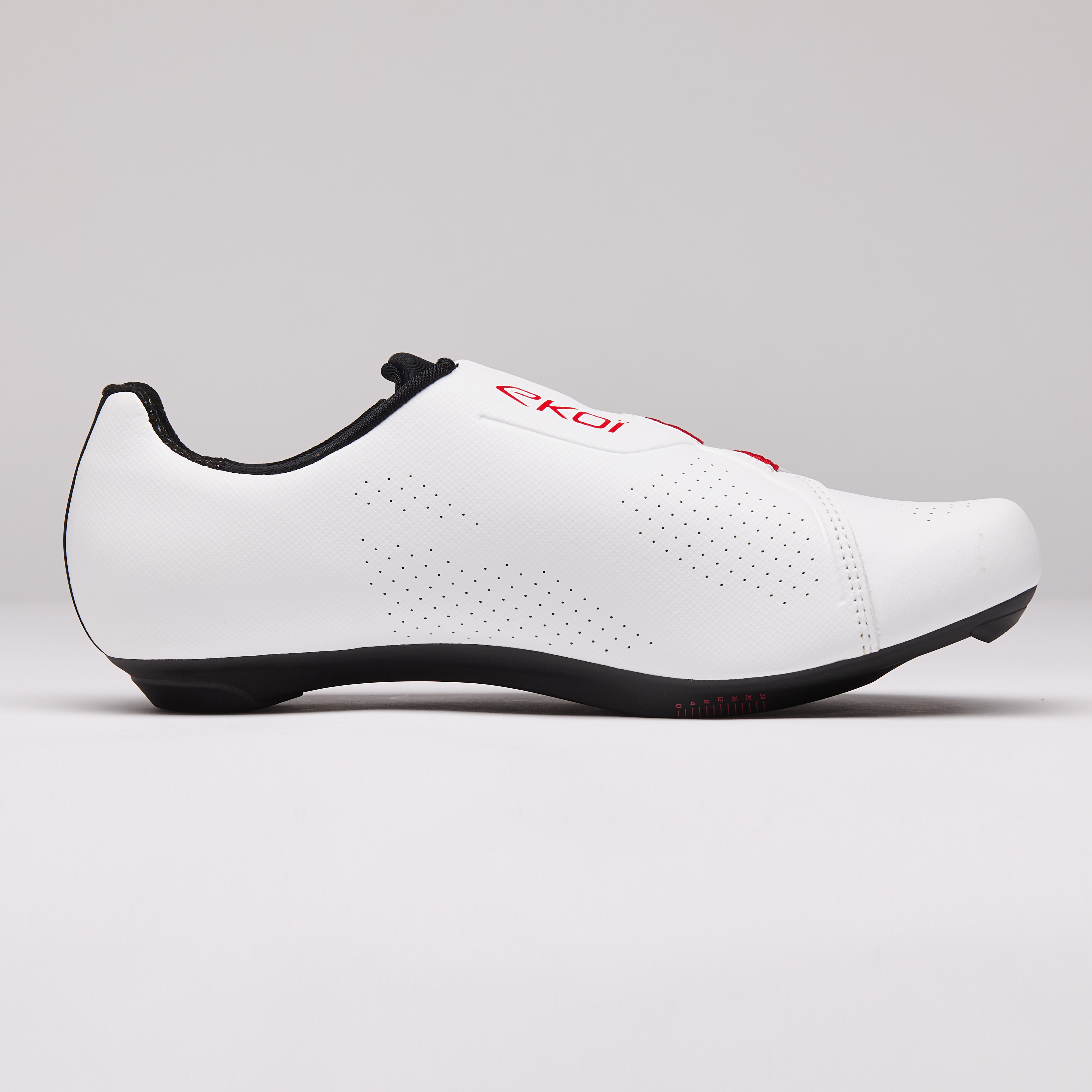 Silniční tretry EKOI Perf R4 CARBON INSERT bílo-červené - EKOI