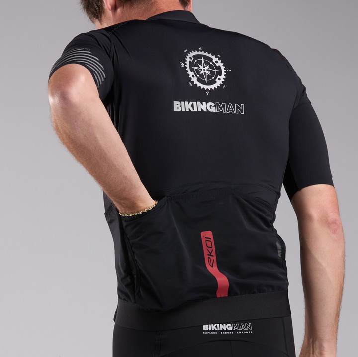 MAILLOT CARGO EKOI RACING BIKINGMAN REFLECTIVE NOIR