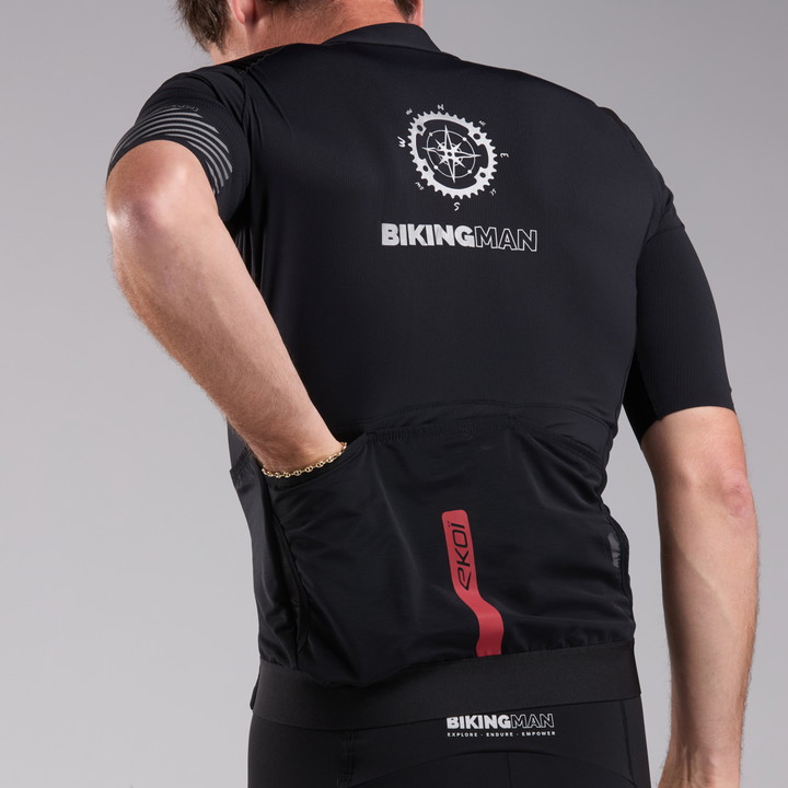 Maillot EKOI Racing CARGO HYDRA+700 BIKINGMAN REFLECTIVE Noir
