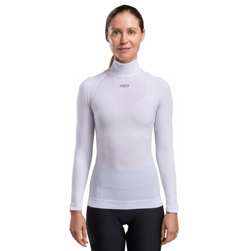 Camisola interior mulher inverno EKOI Perf THERMO Gola alta Branca