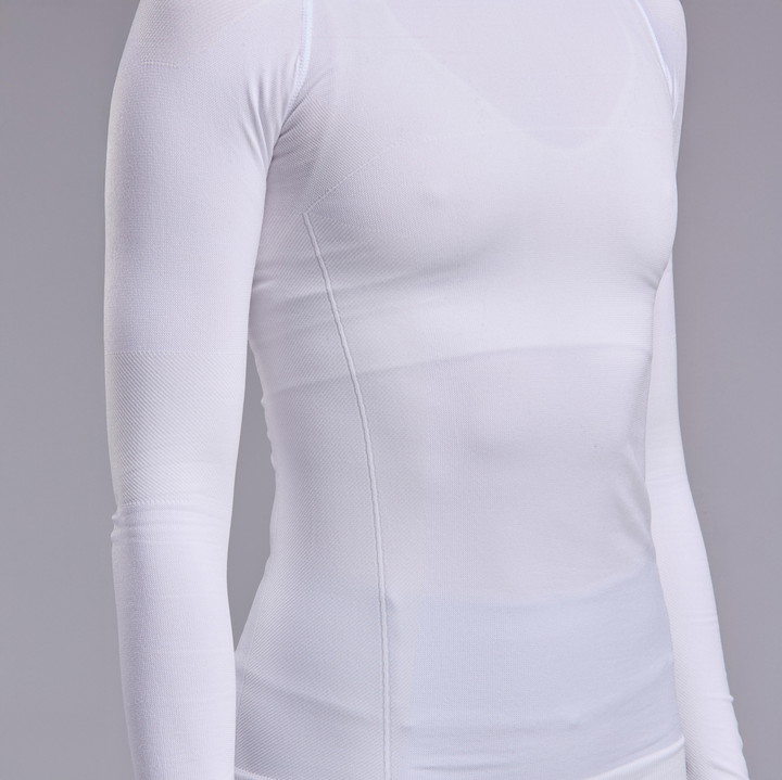 sous maillot Femme HIVER PERF THERMO COL HAUT BLANC 