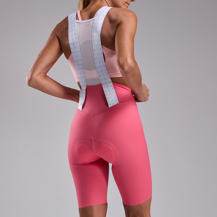 Culotte de ciclismo para mujer EKOI Racing MARION ROUSSE Rosa