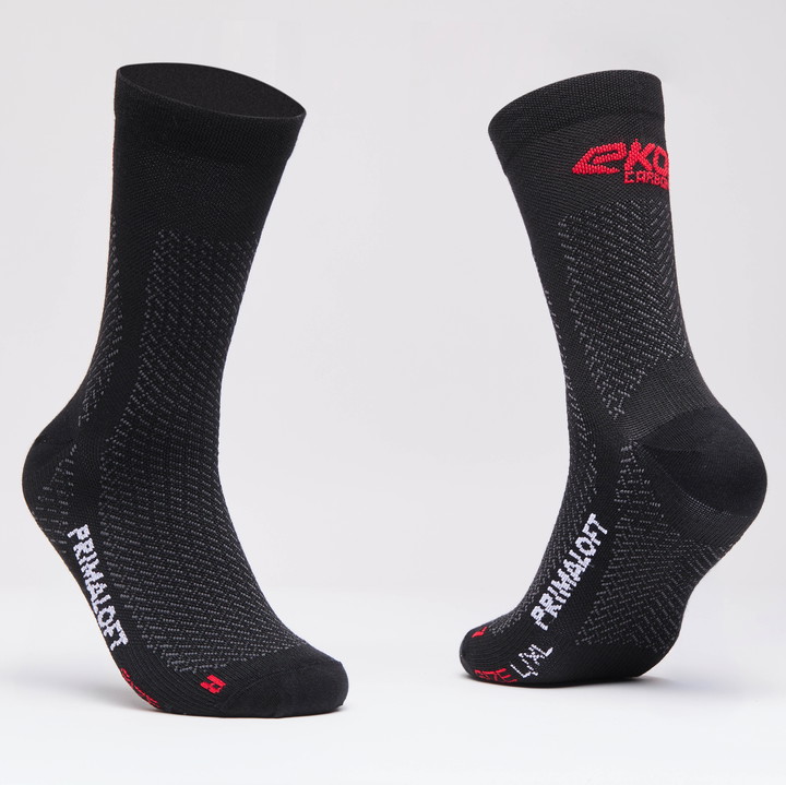 Chaussettes hiver EKOI PERF CARBON FIBER PRIMALOFTｨ 18 cm