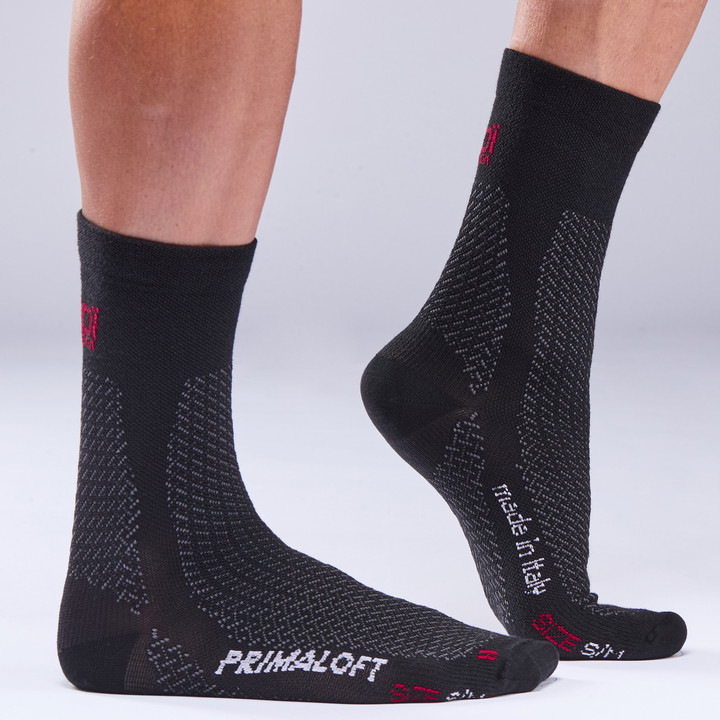 Chaussettes hiver EKOI PERF CARBON FIBER PRIMALOFTｨ 18 cm
