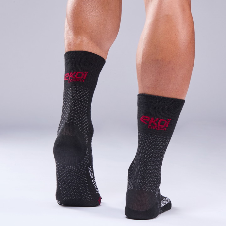 Chaussettes hiver EKOI PERF CARBON FIBER PRIMALOFTｨ 18 cm