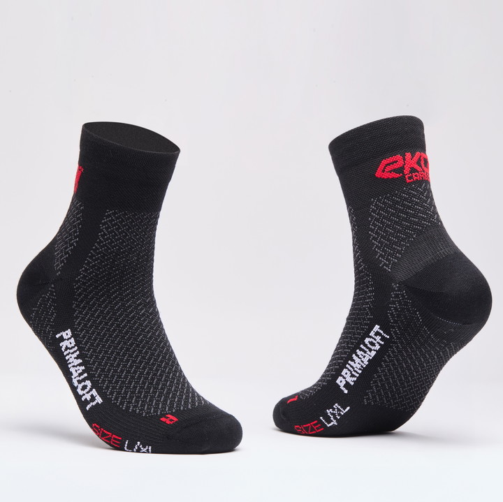 Chaussettes hiver EKOI PERF CARBON FIBER PRIMALOFTｨ 11 cm 