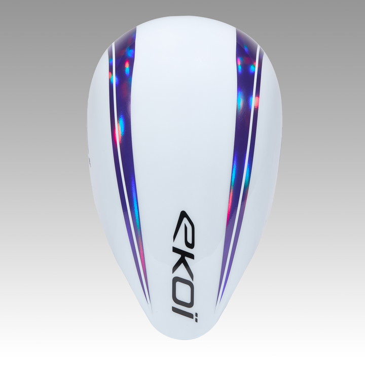 Casque personnalisable EKOI Racing PURE AERO Blanc MIRROR Cat2