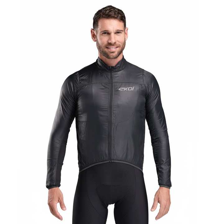 Giacca antivento EKOI Perf WINDPROOF LIGHT POCKET Nero
