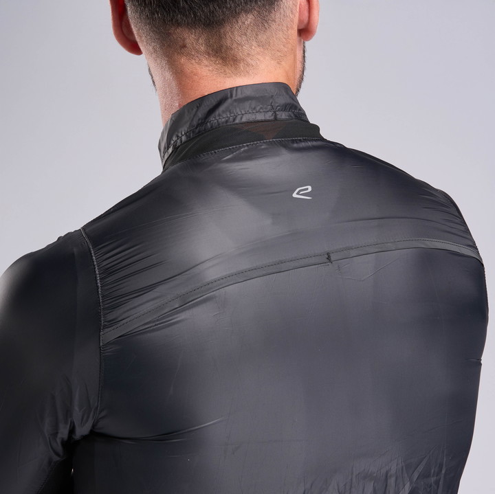 Giacca antivento EKOI Perf WINDPROOF LIGHT POCKET Nero