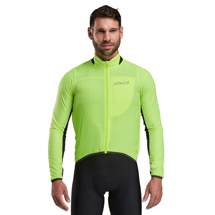 VESTE EKOI PERF WINDPROOF LIGHT POCKET JAUNE FLUO