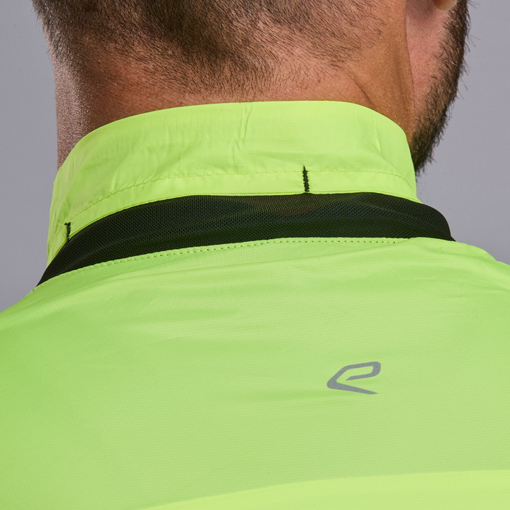 Giacca antivento EKOI Perf WINDPROOF LIGHT POCKET Giallo fluo