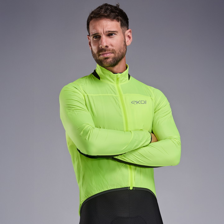 Windjack EKOI Perf WINDPROOF LIGHT POCKET Fluorgeel