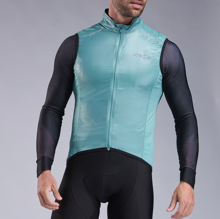 Gilet coupe vent EKOI Perf WINDPROOF LIGHT LASER Sauge
