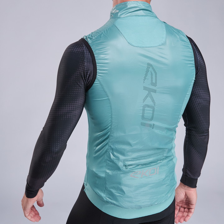 Gilet coupe vent EKOI Perf WINDPROOF LIGHT LASER Sauge