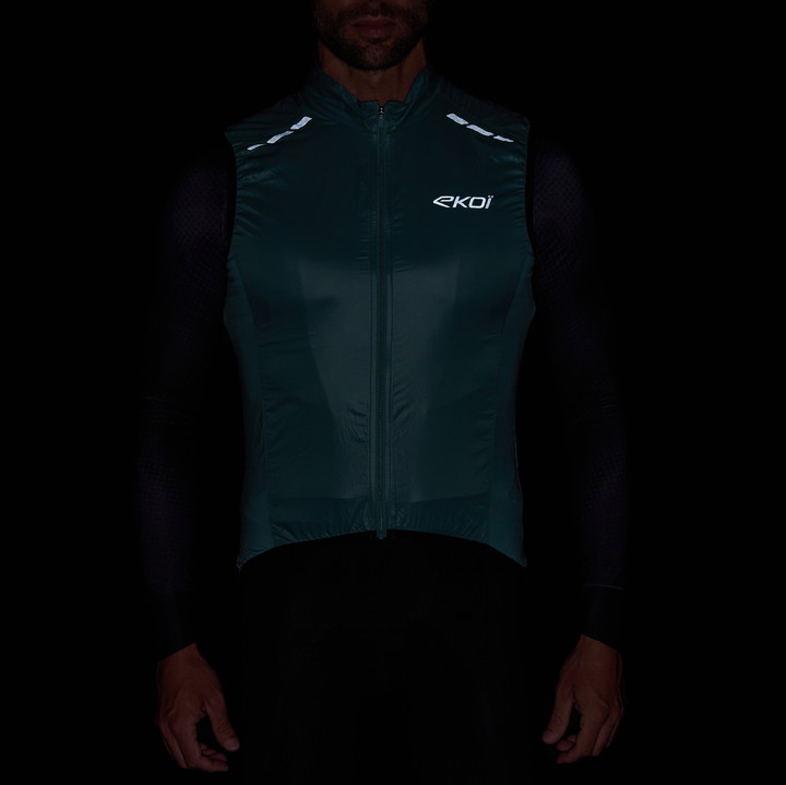 Gilet coupe vent EKOI Perf WINDPROOF LIGHT LASER Sauge