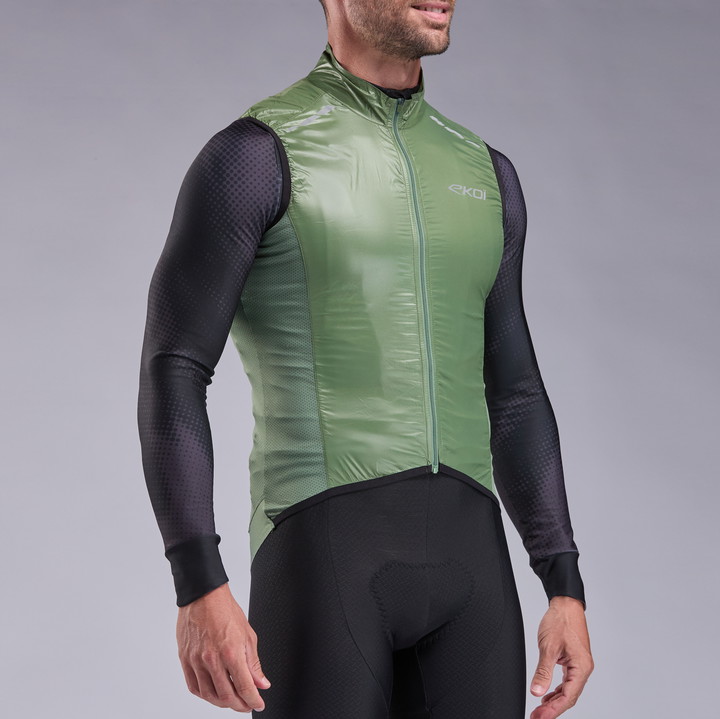 GILET EKOI PERF WINDPROOF LIGHT LASER OLIVE
