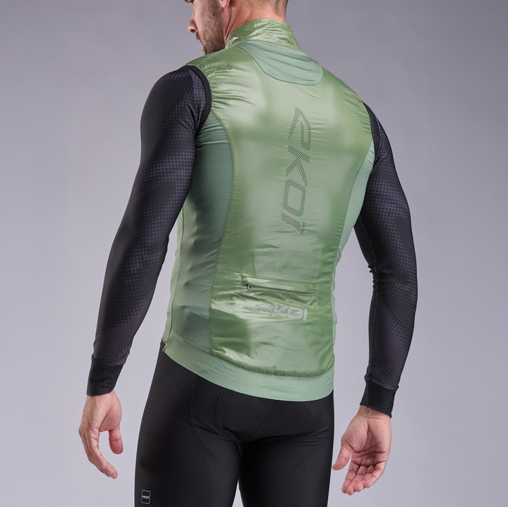 GILET EKOI PERF WINDPROOF LIGHT LASER OLIVE