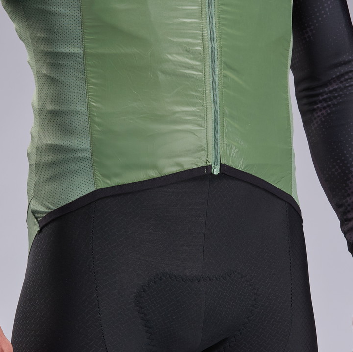 Gilet coupe vent EKOI Perf WINDPROOF LIGHT LASER Olive
