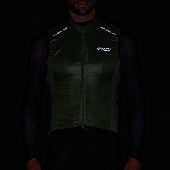 GILET EKOI PERF WINDPROOF LIGHT LASER OLIVE