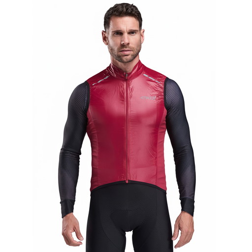 Cyklistická vesta proti větru EKOI Perf WINDPROOF LIGHT LASER Rebarbora