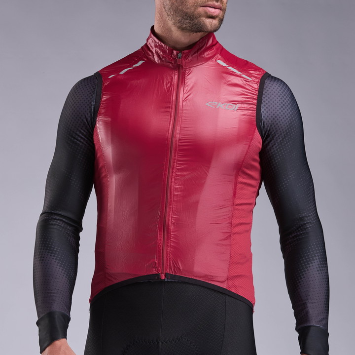 GILET EKOI PERF WINDPROOF LIGHT LASER RHUBARBE