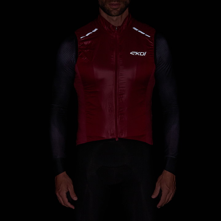 GILET EKOI PERF WINDPROOF LIGHT LASER RHUBARBE