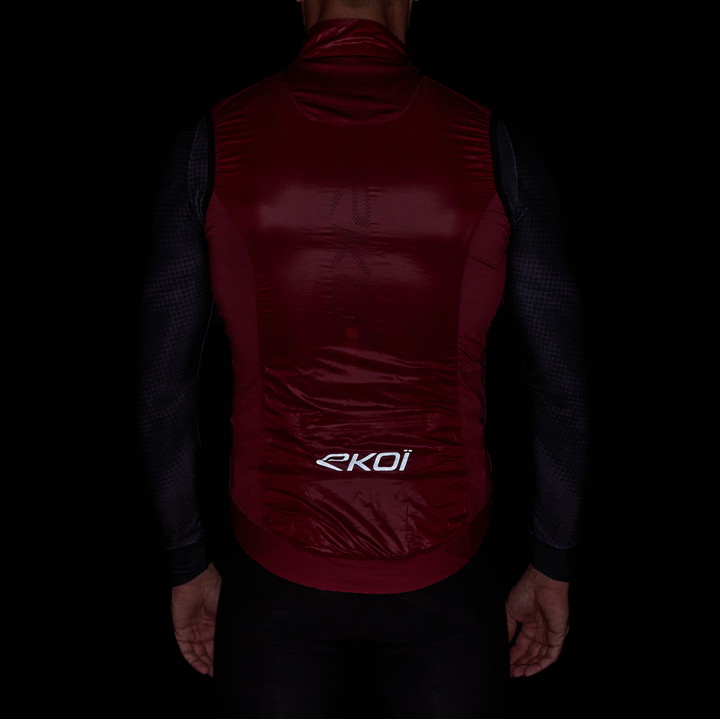 Gilet coupe vent EKOI Perf WINDPROOF LIGHT LASER Rhubarbe