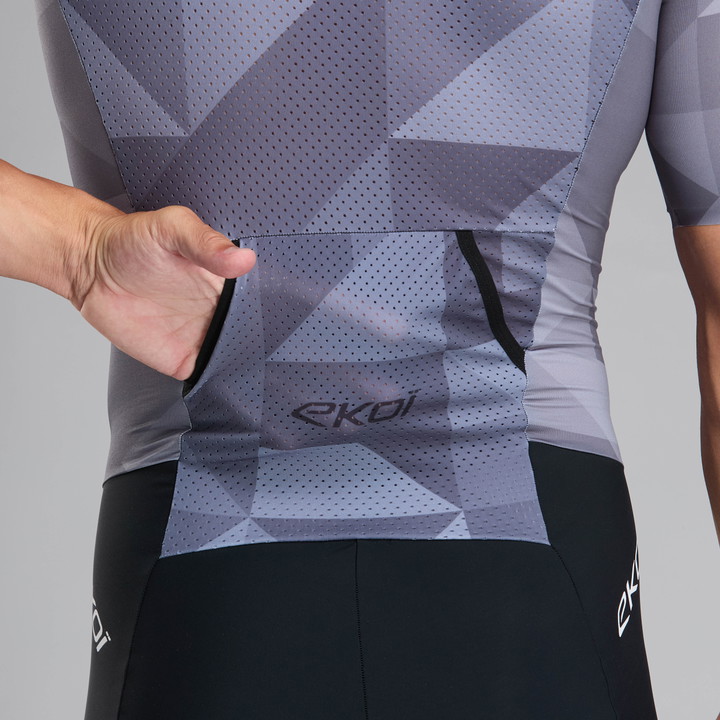 COMBINAISON TRIATHLON PERF EKOI POLYGONE NOIR