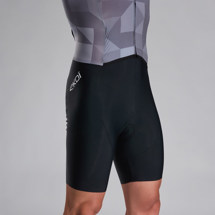 COMBINAISON TRIATHLON PERF EKOI POLYGONE NOIR