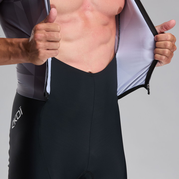 COMBINAISON TRIATHLON PERF EKOI POLYGONE NOIR