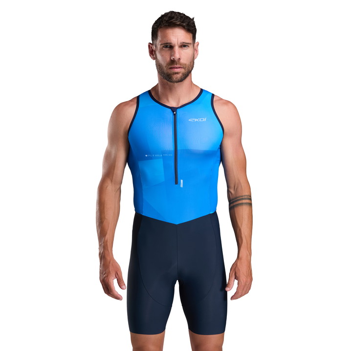 COMBINAISON TRIATHLON PERF EKOI SLEEVELESS BLEU