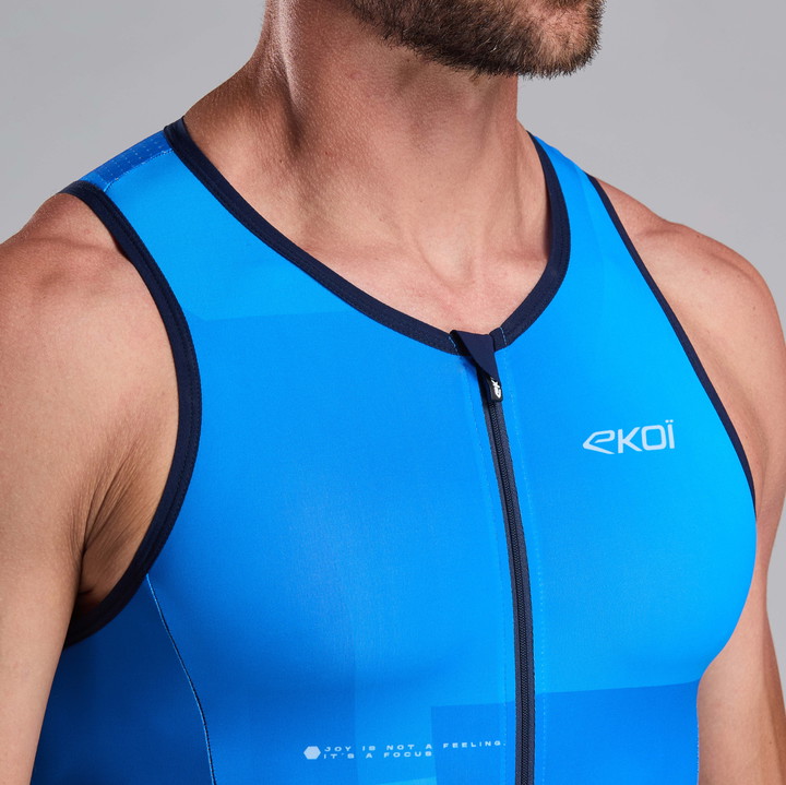 COMBINAISON TRIATHLON PERF EKOI SLEEVELESS BLEU