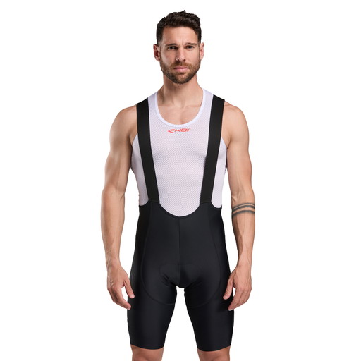 EKOI Perf GEL POWER Full Black Bib Shorts
