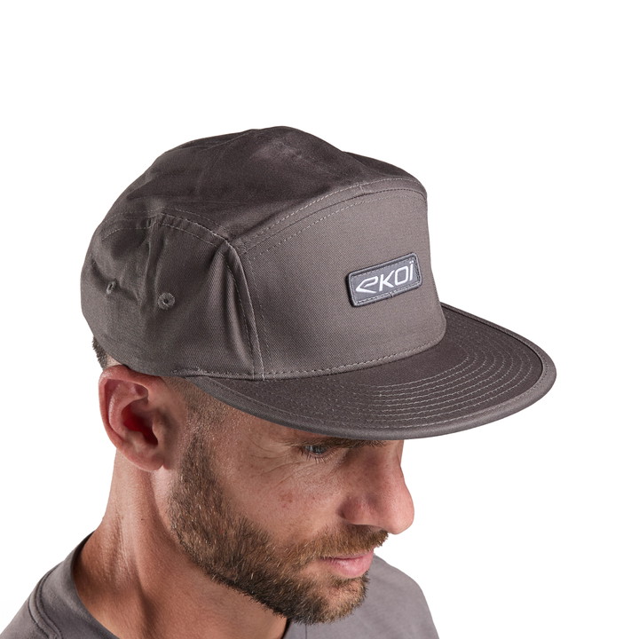 Casquette EKOI 5 PANEL Grise