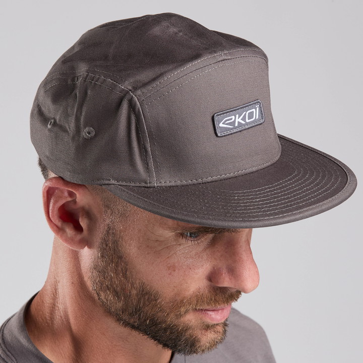 Casquette EKOI 5 PANEL Grise