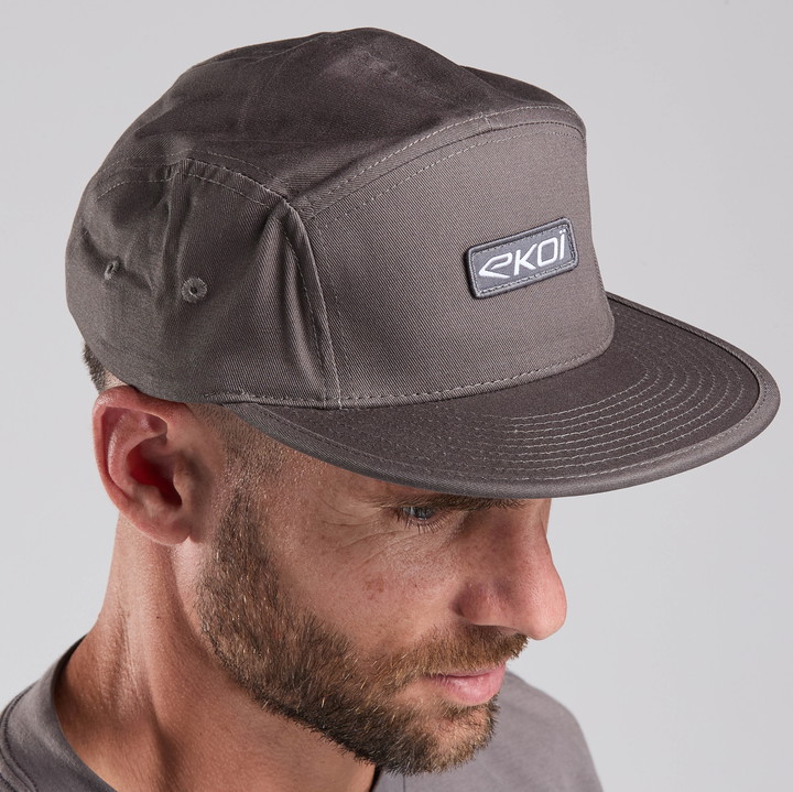 Casquette EKOI 5 PANEL Grise