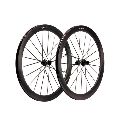 Paire Roues carbone EKOI 50mm Graphite