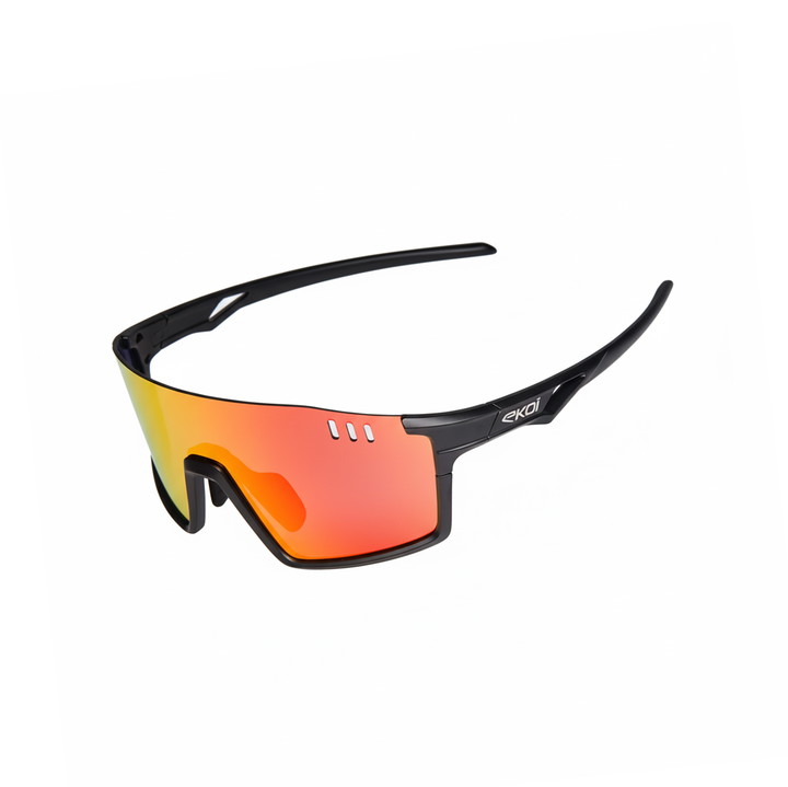 EKOI VISION Sort Revo Rød Cat3 Cykelbriller
