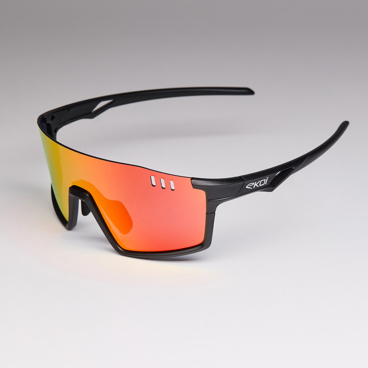 EKOI VISION Sort Revo Rød Cat3 Cykelbriller